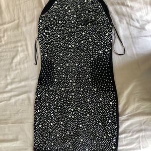 lyla formal heat stone mini dress